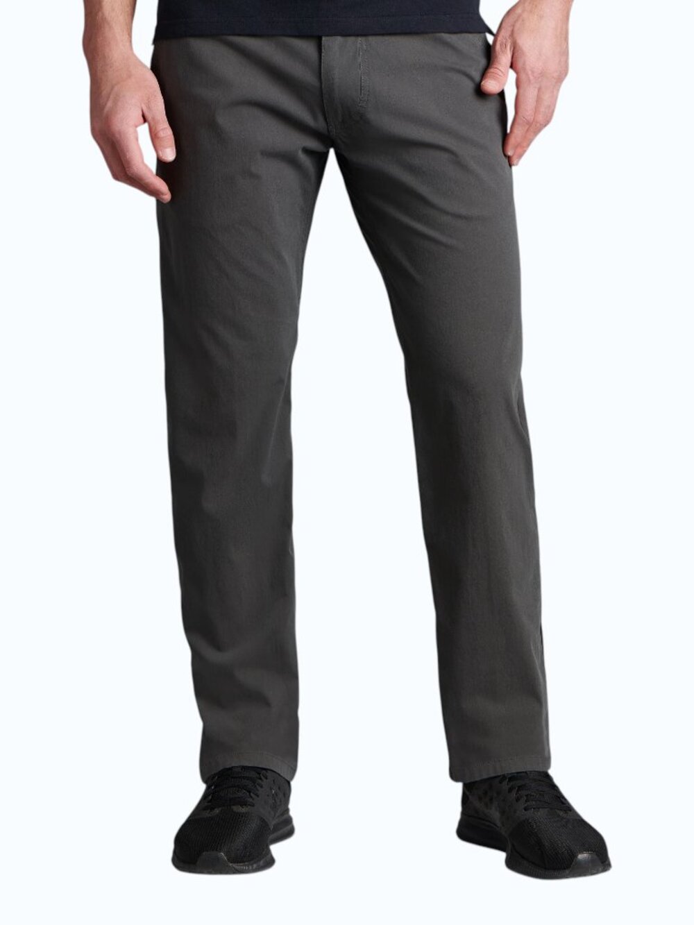 Kuhl Slax Chino Pants Men's 34x32 Carbon Gray Hiking Utility Casual UPF 50+